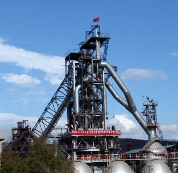 1150mm Shell Blast Furnace Smelting Lining Customized Limestone